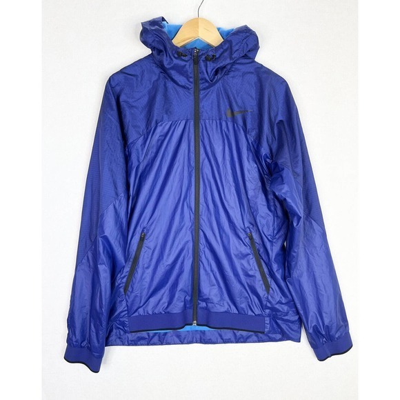 Nike Dri Fit Essential Double Layered Training Zip Hooded Jacket Medium Mens - Picture 1 of 6